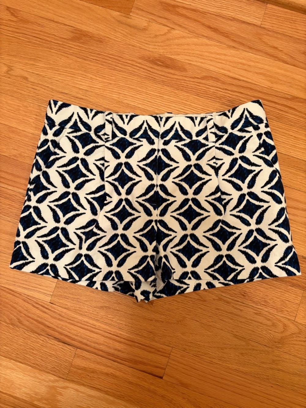 Diane Von Furstenberg Itak Batik Catalina Geometric High-Waist Shorts